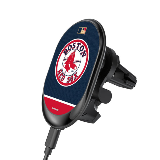 Boston Red Sox 1976-2008 - Cooperstown Collection Solid Wordmark Wireless Car Charger - 757 Sports Collectibles