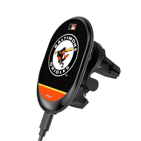 Baltimore Orioles 1966-1969 - Cooperstown Collection Solid Wordmark Wireless Car Charger - 757 Sports Collectibles