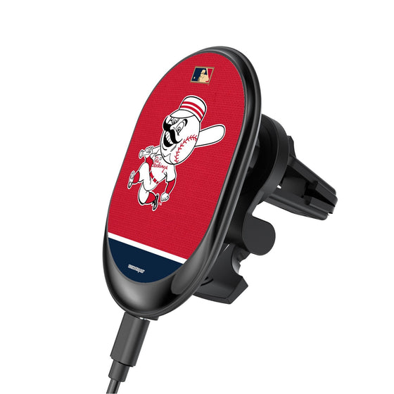 Cincinnati Reds 1953-1967 - Cooperstown Collection Solid Wordmark Wireless Car Charger - 757 Sports Collectibles