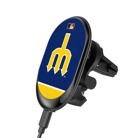 Seattle Mariners 1977-1980 - Cooperstown Collection Solid Wordmark Wireless Car Charger - 757 Sports Collectibles