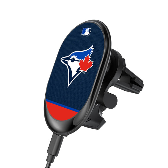 Toronto Blue Jays Solid Wordmark Wireless Car Charger - 757 Sports Collectibles