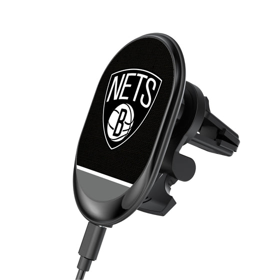 Brooklyn Nets Solid Wordmark Wireless Car Charger-0