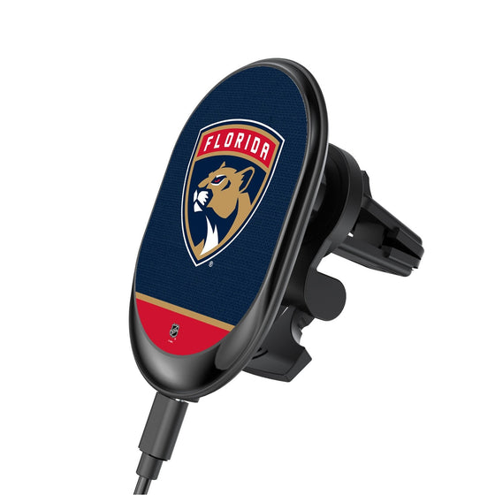 Florida Panthers Solid Wordmark Wireless Car Charger-0