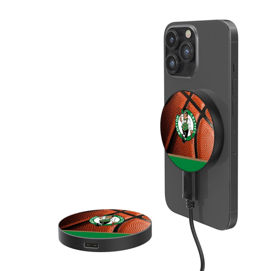Boston Celtics Basketball 15-Watt Wireless Magnetic Charger-0