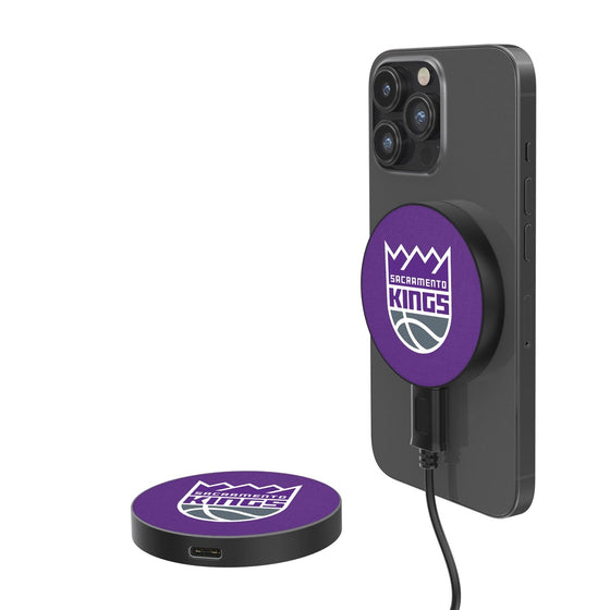 Sacramento Kings Solid 15-Watt Wireless Magnetic Charger-0