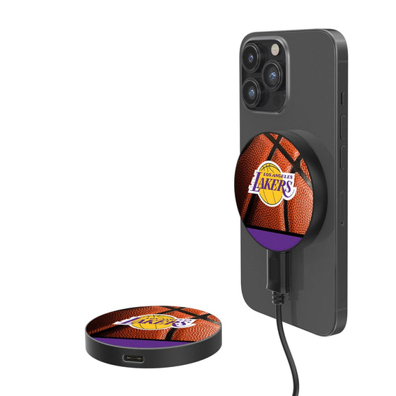 Los Angeles Lakers Basketball 15-Watt Wireless Magnetic Charger-0