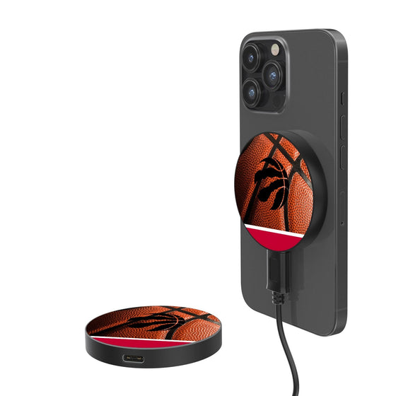 Toronto Raptors Basketball 15-Watt Wireless Magnetic Charger-0