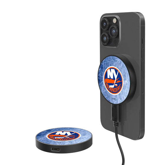 New York Islanders Ice 15-Watt Wireless Magnetic Charger-0