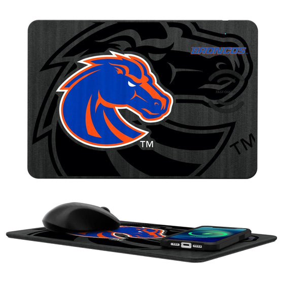 Boise State Broncos Tilt 15-Watt Wireless Charger and Mouse Pad-0