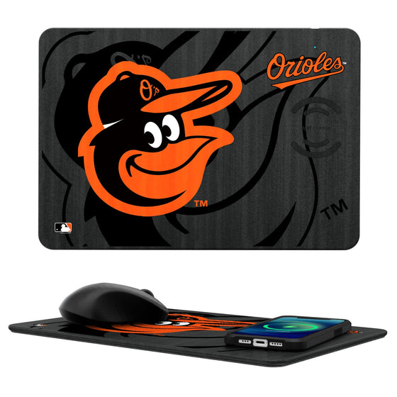 Baltimore Orioles Tilt 15-Watt Wireless Charger and Mouse Pad - 757 Sports Collectibles