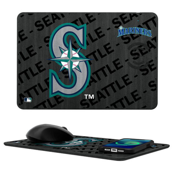 Seattle Mariners Tilt 15-Watt Wireless Charger and Mouse Pad - 757 Sports Collectibles