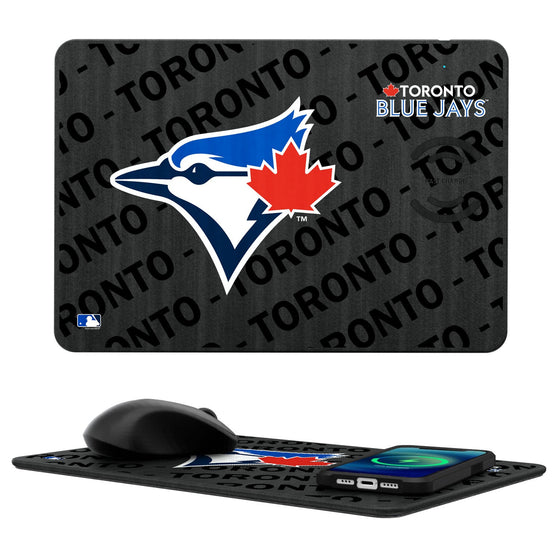 Toronto Blue Jays Tilt 15-Watt Wireless Charger and Mouse Pad - 757 Sports Collectibles