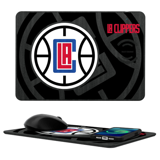 Los Angeles Clippers Tilt 15-Watt Wireless Charger and Mouse Pad-0