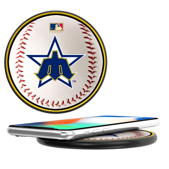 Seattle Mariners 1981-1986 - Cooperstown Collection Baseball 10-Watt Wireless Charger - 757 Sports Collectibles