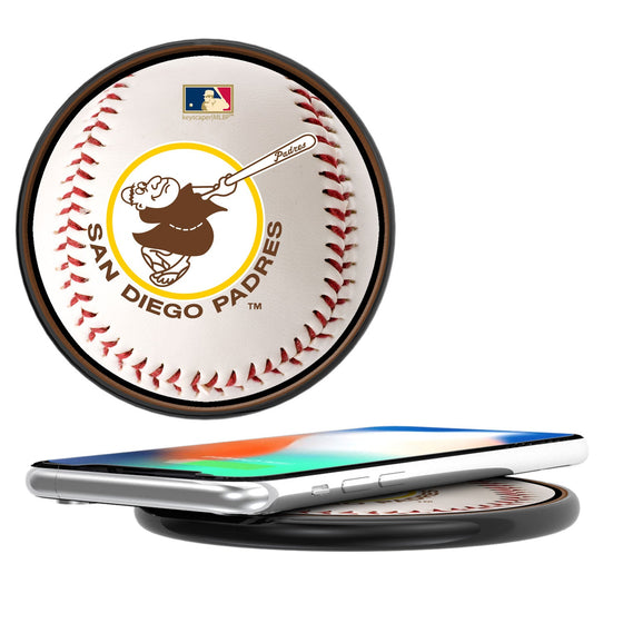 San Diego Padres 1969-1984 - Cooperstown Collection Baseball 10-Watt Wireless Charger - 757 Sports Collectibles