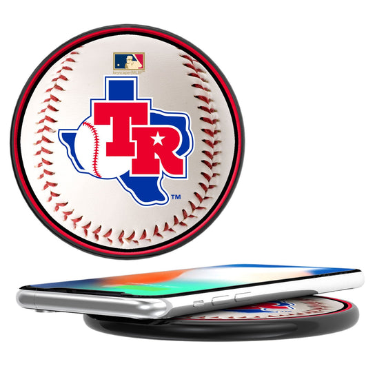 Texas Rangers 1981-1983 - Cooperstown Collection Baseball 10-Watt Wireless Charger - 757 Sports Collectibles