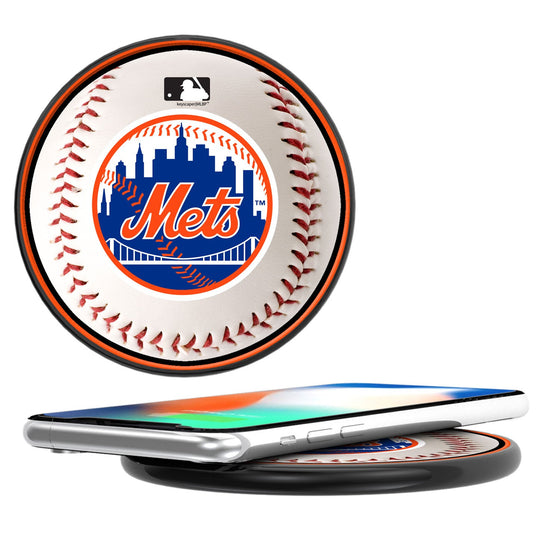 New York Mets Baseball 10-Watt Wireless Charger - 757 Sports Collectibles
