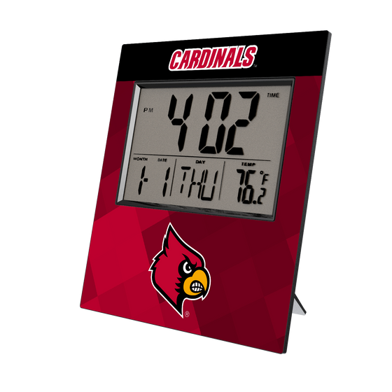 Louisville Cardinals Color Block Wall Clock-0