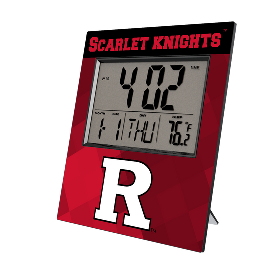 Rutgers Scarlet Knights Color Block Wall Clock-0