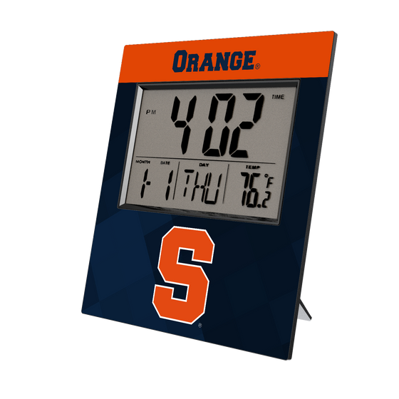 Syracuse Orange Color Block Wall Clock-0