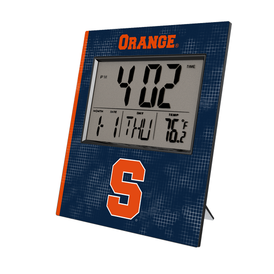 Syracuse Orange Hatch Wall Clock-0