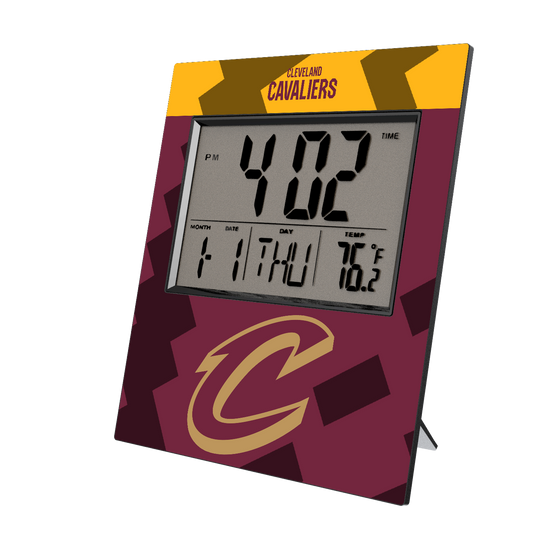 Cleveland Cavaliers Color Block Wall Clock-0