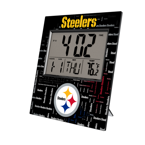 Pittsburgh Steelers Quadtile Wall Clock-0