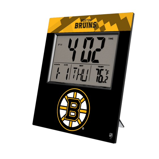 Boston Bruins Color Block Wall Clock-0