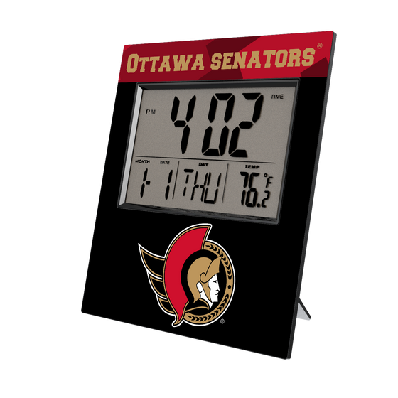 Ottawa Senators Color Block Wall Clock-0