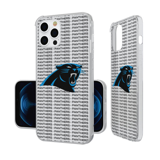 Carolina Panthers Blackletter Clear Case - 757 Sports Collectibles