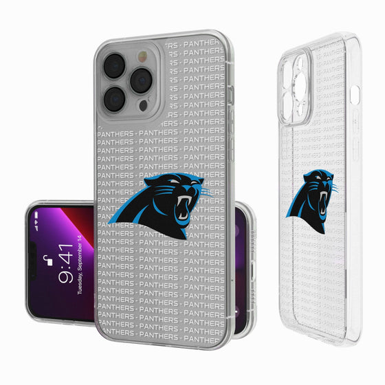 Carolina Panthers Blackletter Clear Case - 757 Sports Collectibles
