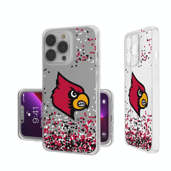 Louisville Cardinals Confetti Clear Case-0