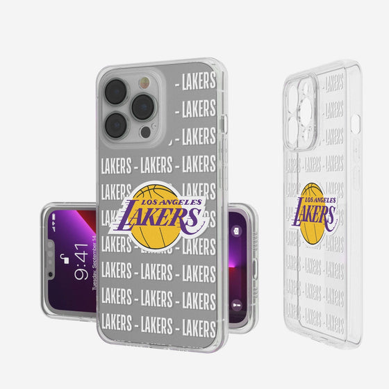Los Angeles Lakers Blackletter Clear Case-0