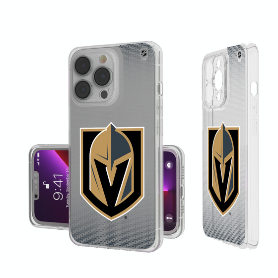 Vegas Golden Knights Linen Clear Phone Case-0