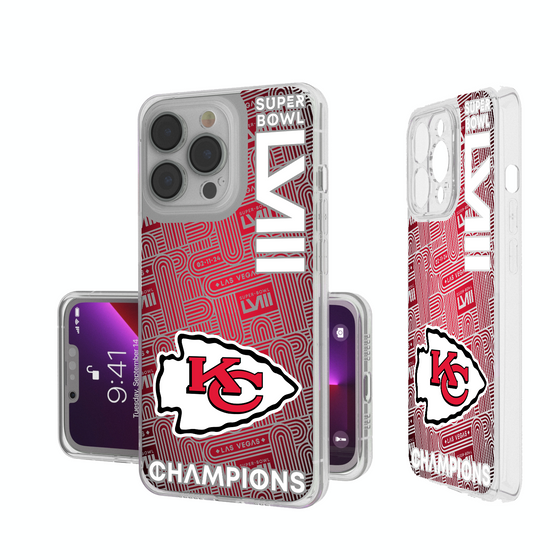 Kansas City Chiefs 2024 Super Bowl Clear Phone Case-0