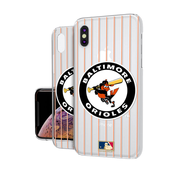 Baltimore Orioles 1966-1969 - Cooperstown Collection Pinstripe Clear Case - 757 Sports Collectibles
