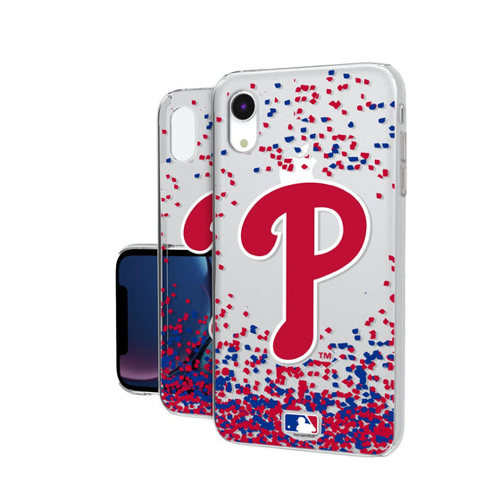 Philadelphia Phillies Confetti Clear Case - 757 Sports Collectibles