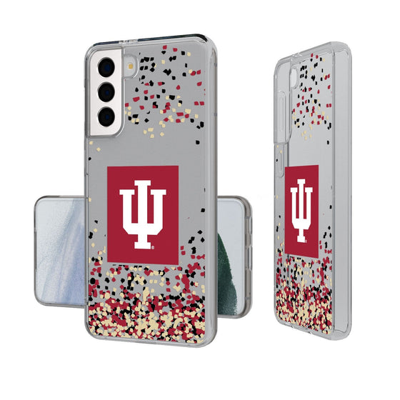 Indiana Hoosiers Confetti Clear Case-1