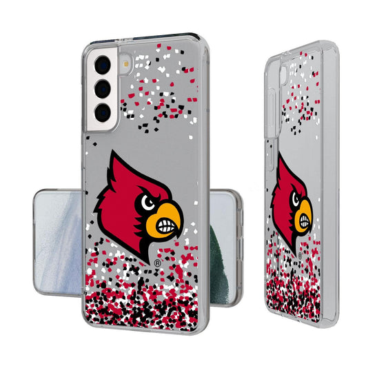 Louisville Cardinals Confetti Clear Case-1