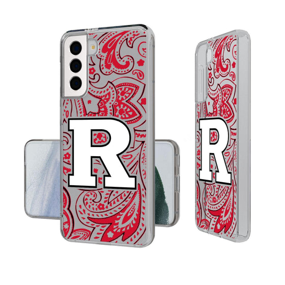Rutgers Scarlet Knights Paisley Clear Case-1