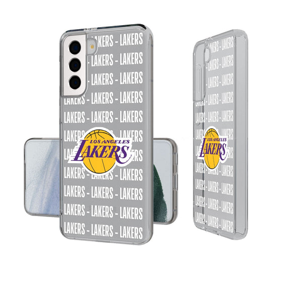 Los Angeles Lakers Blackletter Clear Case-1