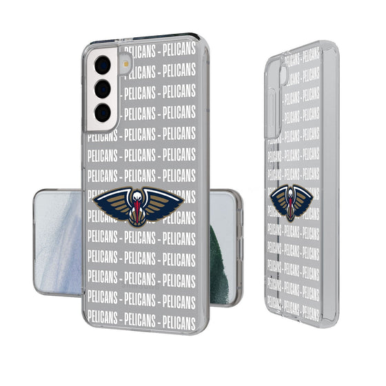 New Orleans Pelicans Blackletter Clear Case-1