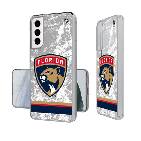 Florida Panthers Ice Stripe Clear Case-1