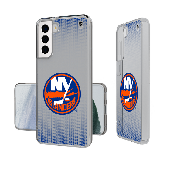 New York Islanders Linen Clear Phone Case-1