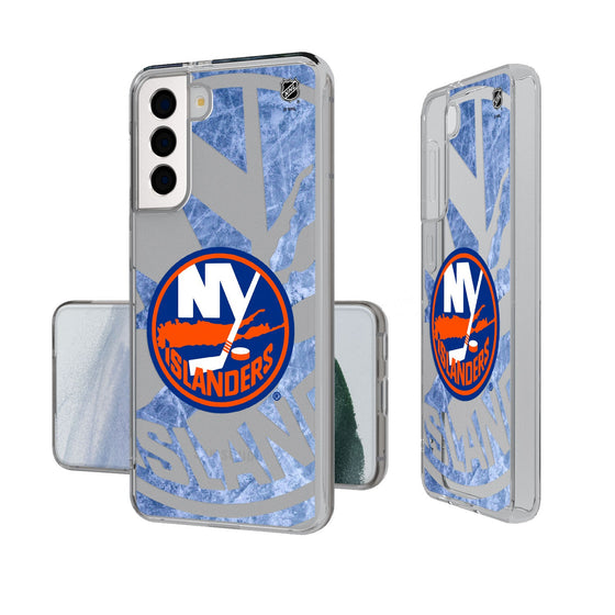 New York Islanders Ice Tilt Clear Case-1