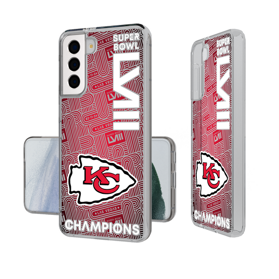 Kansas City Chiefs 2024 Super Bowl Clear Phone Case-1