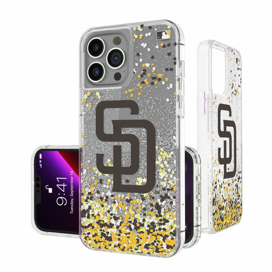 San Diego Padres Confetti Gold Glitter Case - 757 Sports Collectibles