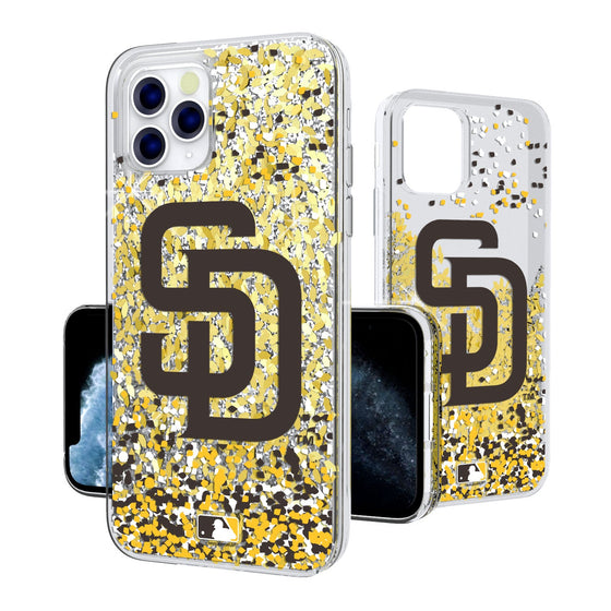 San Diego Padres Confetti Gold Glitter Case - 757 Sports Collectibles