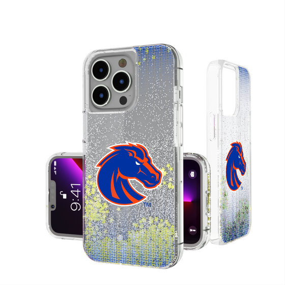 Boise State Broncos Linen Glitter Phone Case-0