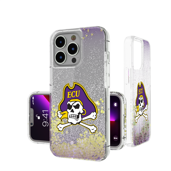 East Carolina Pirates Linen Glitter Phone Case-0
